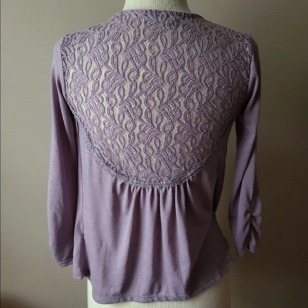 Light purple Maurice’s lace cardigan